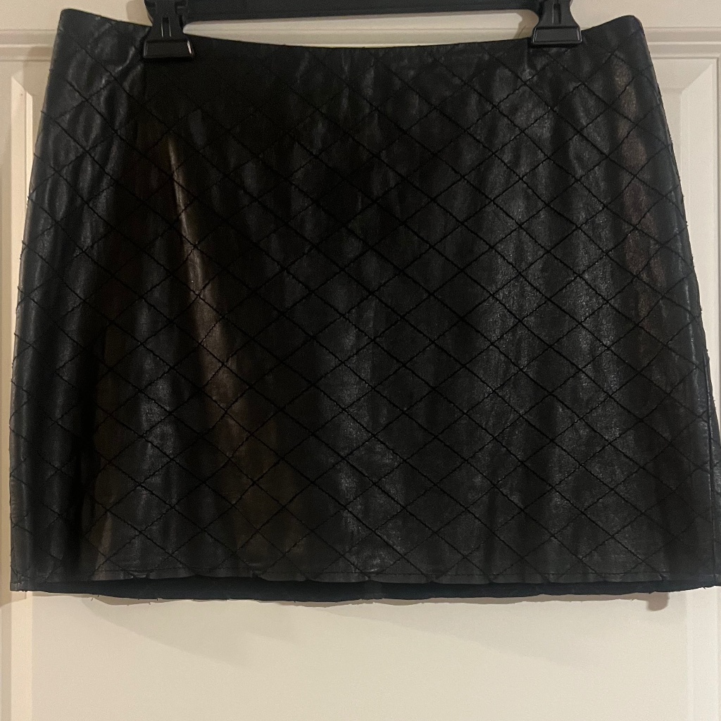 Alice + Olivia Leather Mini Skirt